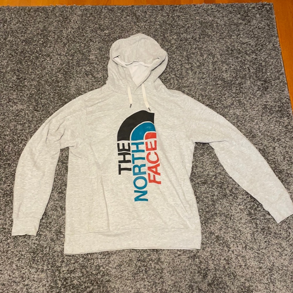 Men’s Gray North Face Hoodie